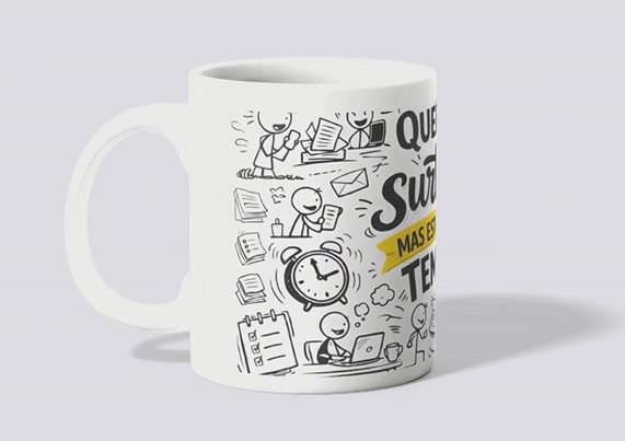 Caneca Queria surtar mais estou sem tempo